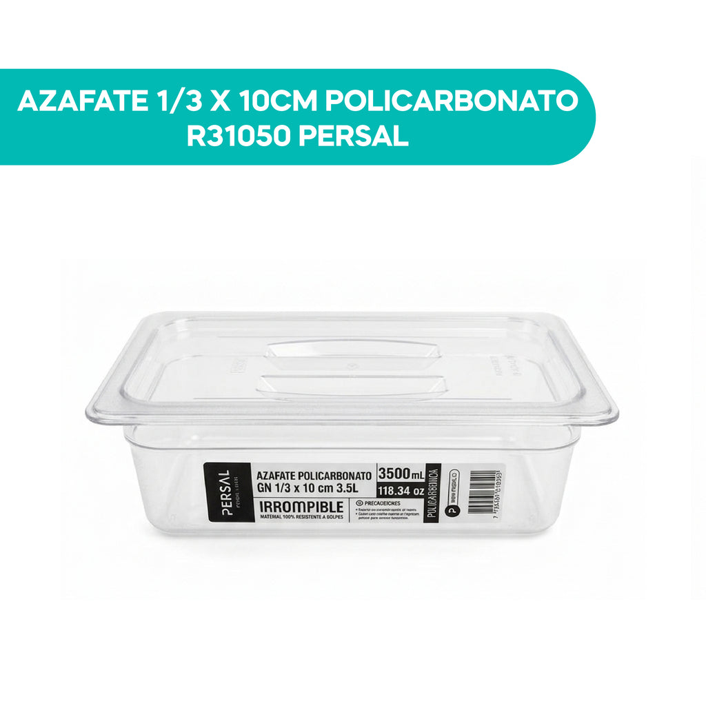 Azafate 1/3 X 10CM Policarbonato R31050 Persal
