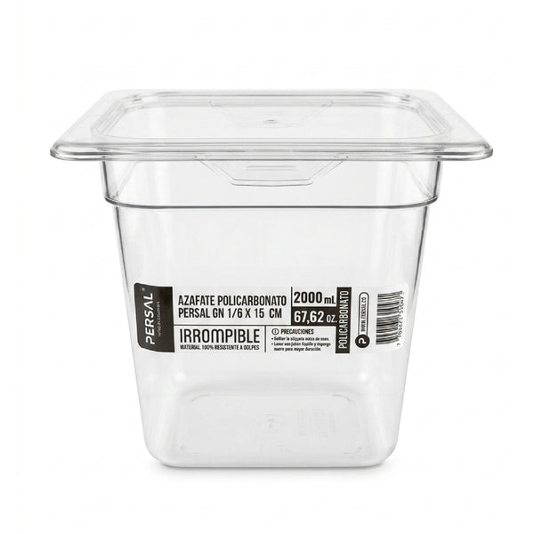 Azafate 1/6 X 15CM Policarbonato R31047 Frente Persal