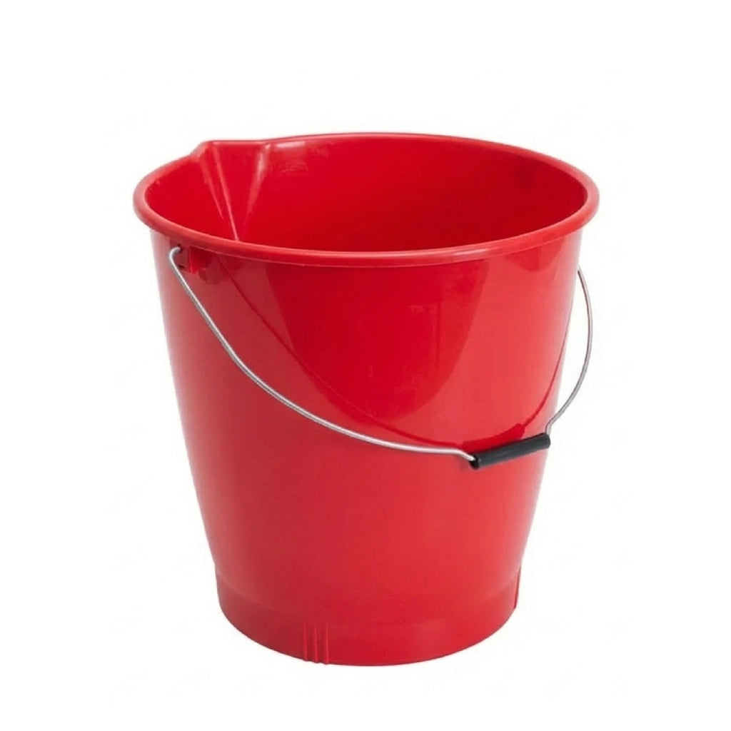 Balde 10L C/Pico Manija Metálica Rojo Colplast