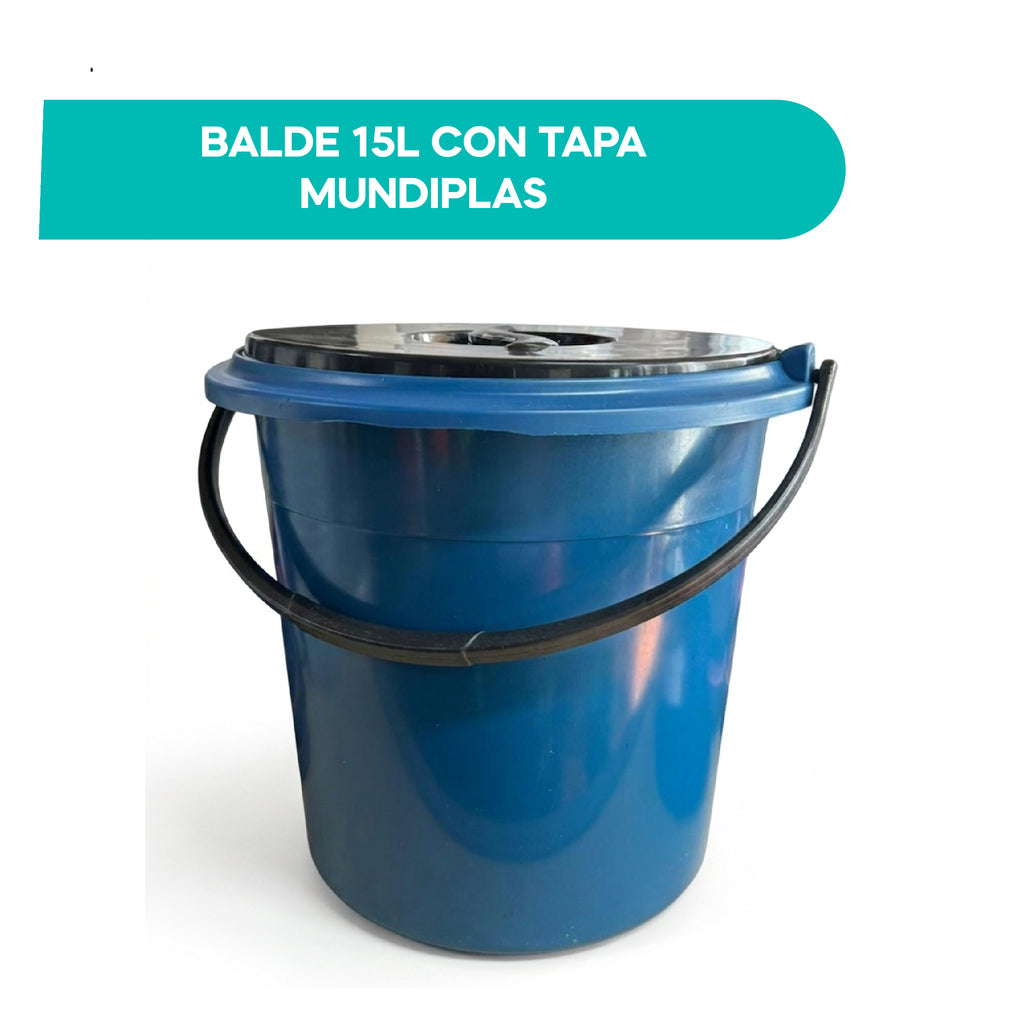 Balde 15L con Tapa Mundiplas