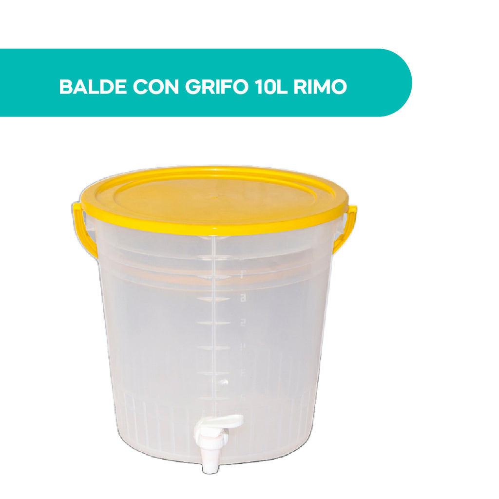 Balde Con Grifo 10 Litros Rimo