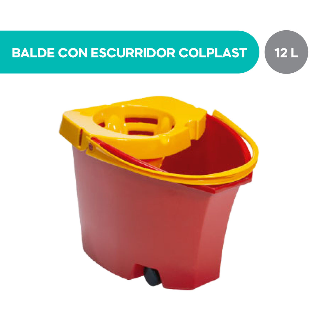 Balde con Escurridor 12 Litros Colplast