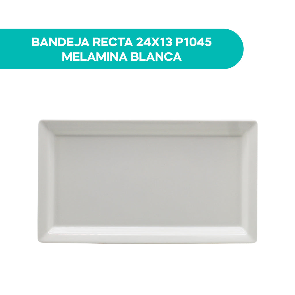 Bandeja Recta 24X13 P1045 Melamina Blanca