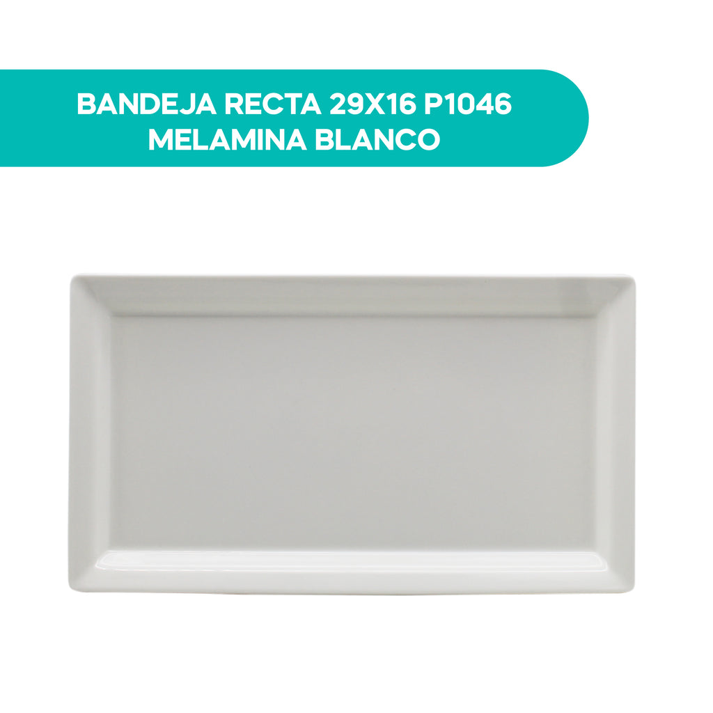 Bandeja Recta 29X16 P1046 Melamina Blanco