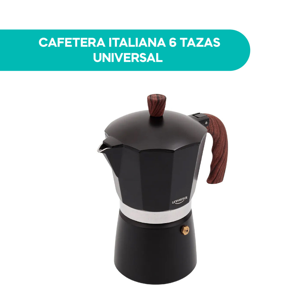 Cafetera Italiana 6 Tazas Universal