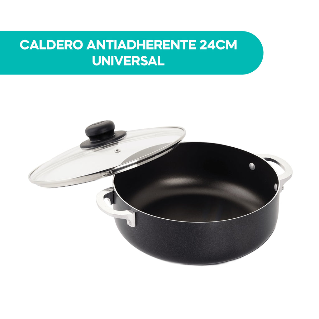 Caldero Antiadherente 24CM Universal