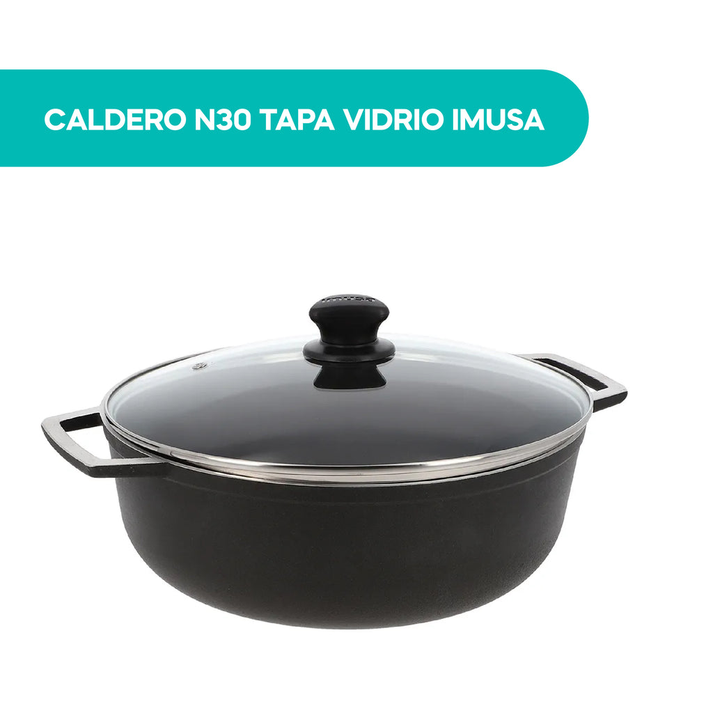 Caldero N30 Tapa Vidrio Imusa
