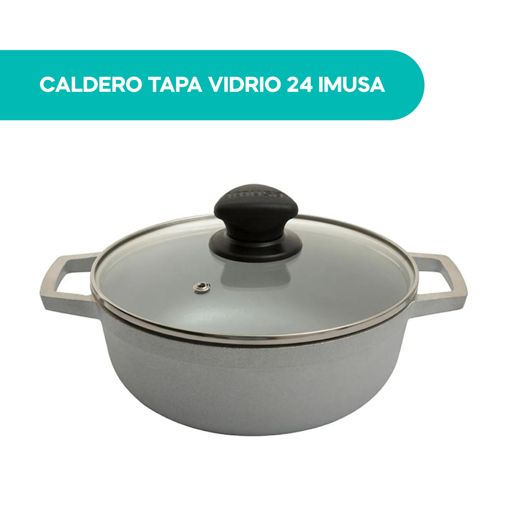 Caldero Tapa Vidrio 24 Imusa
