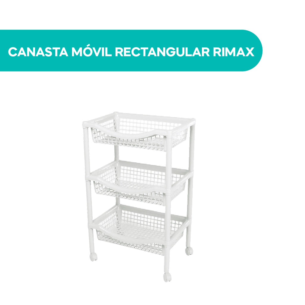 Canasta Móvil Rectangular rimax