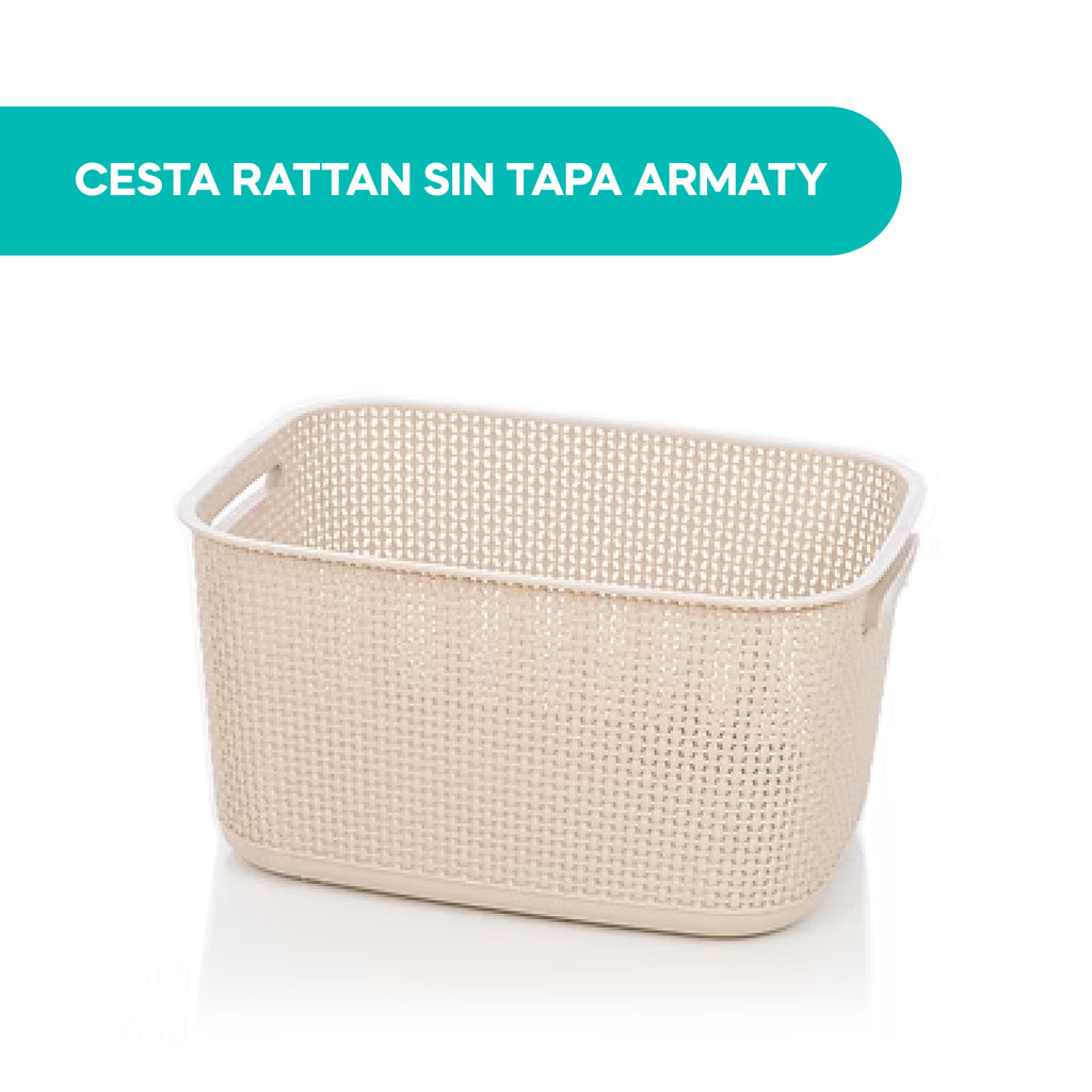 Cesta Rattan Sin Tapa Armaty