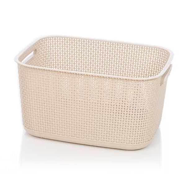 Cesta Rattan Sin Tapa Beige Armaty