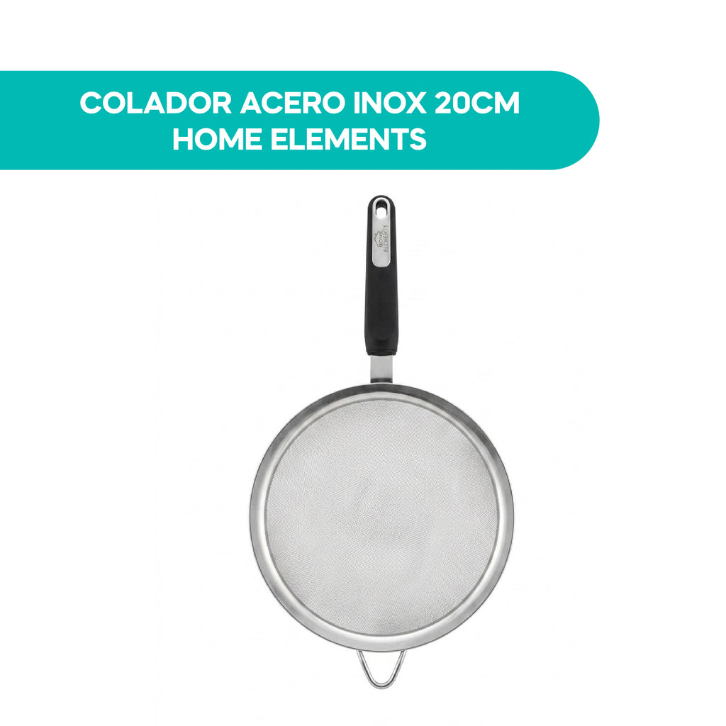 Colador Acero Inox 20CM Home Elements