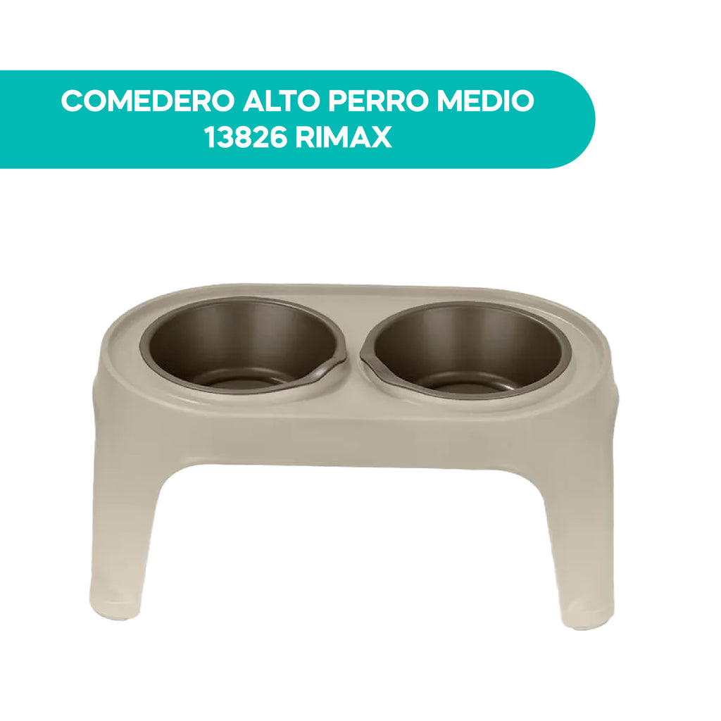 Comedero Alto Perro Medio 13826 Rimax