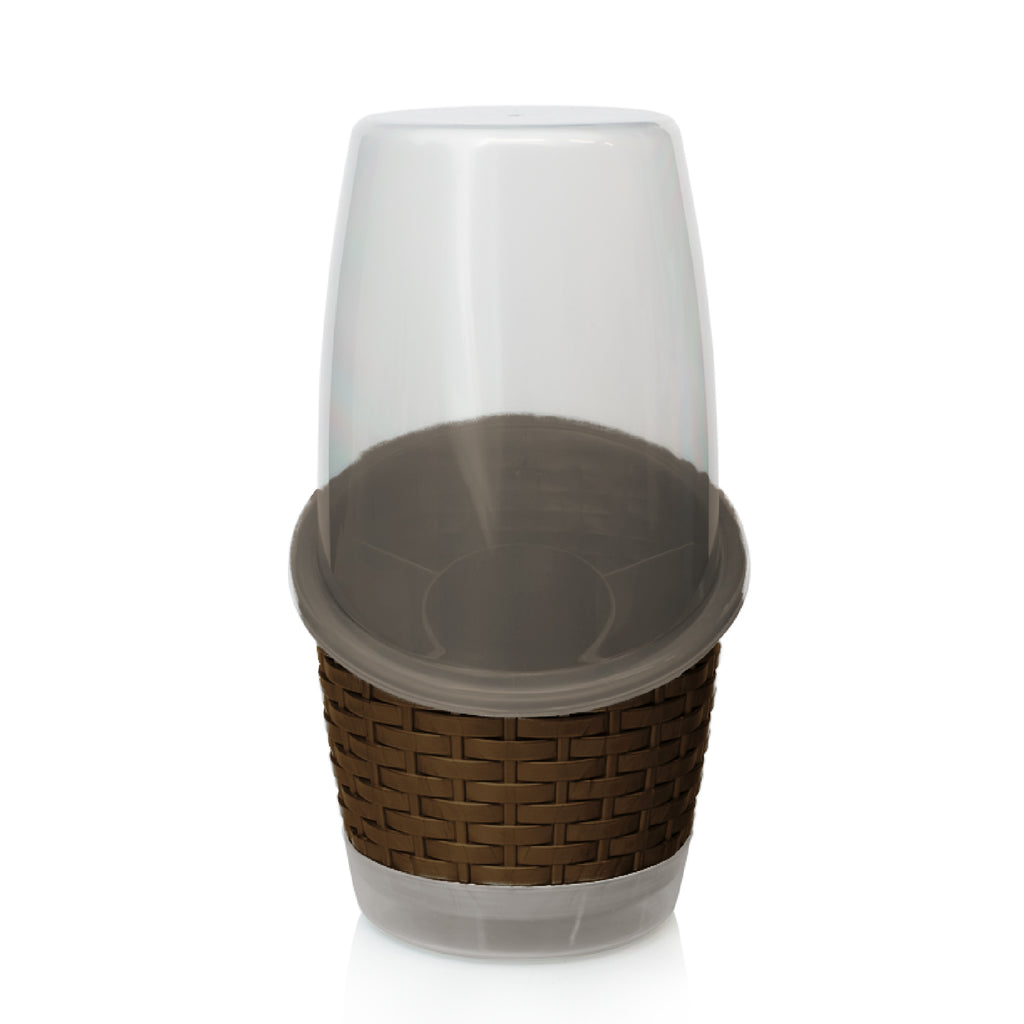 Cubiertero Rattan 2442 Wengue Plastired 