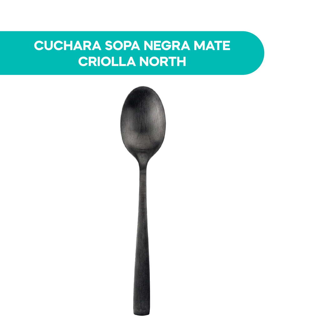 Cuchara Sopa Negra Mate Criolla North