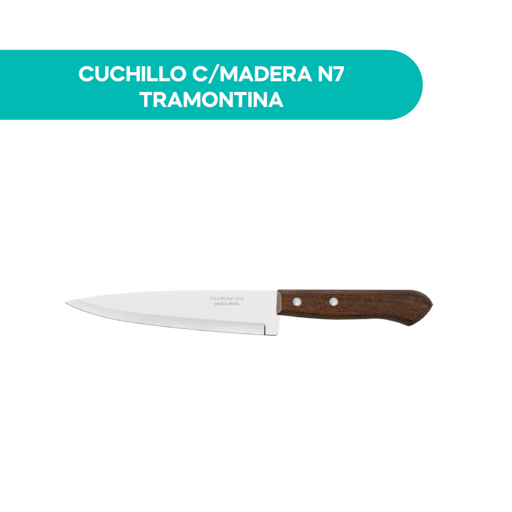 Cuchillo C/Madera N7 Tramontina