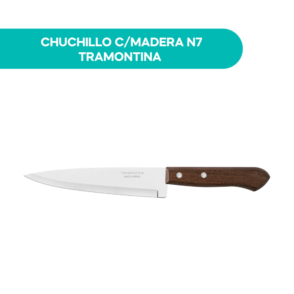 Cuchillo C/Madera N7 Tramontina