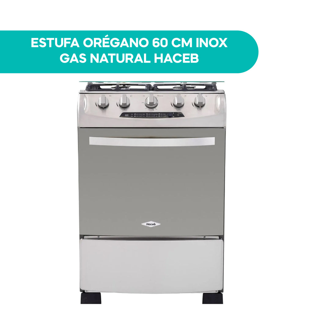 Estufa Orégano 60CM Inox Gas Natural Haceb