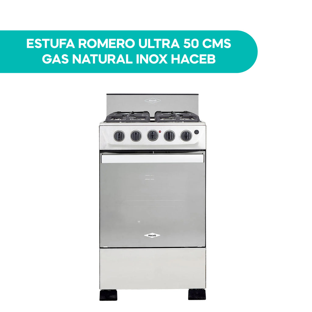 Estufa Romero Ultra 50CM Gas Natural Inox Haceb