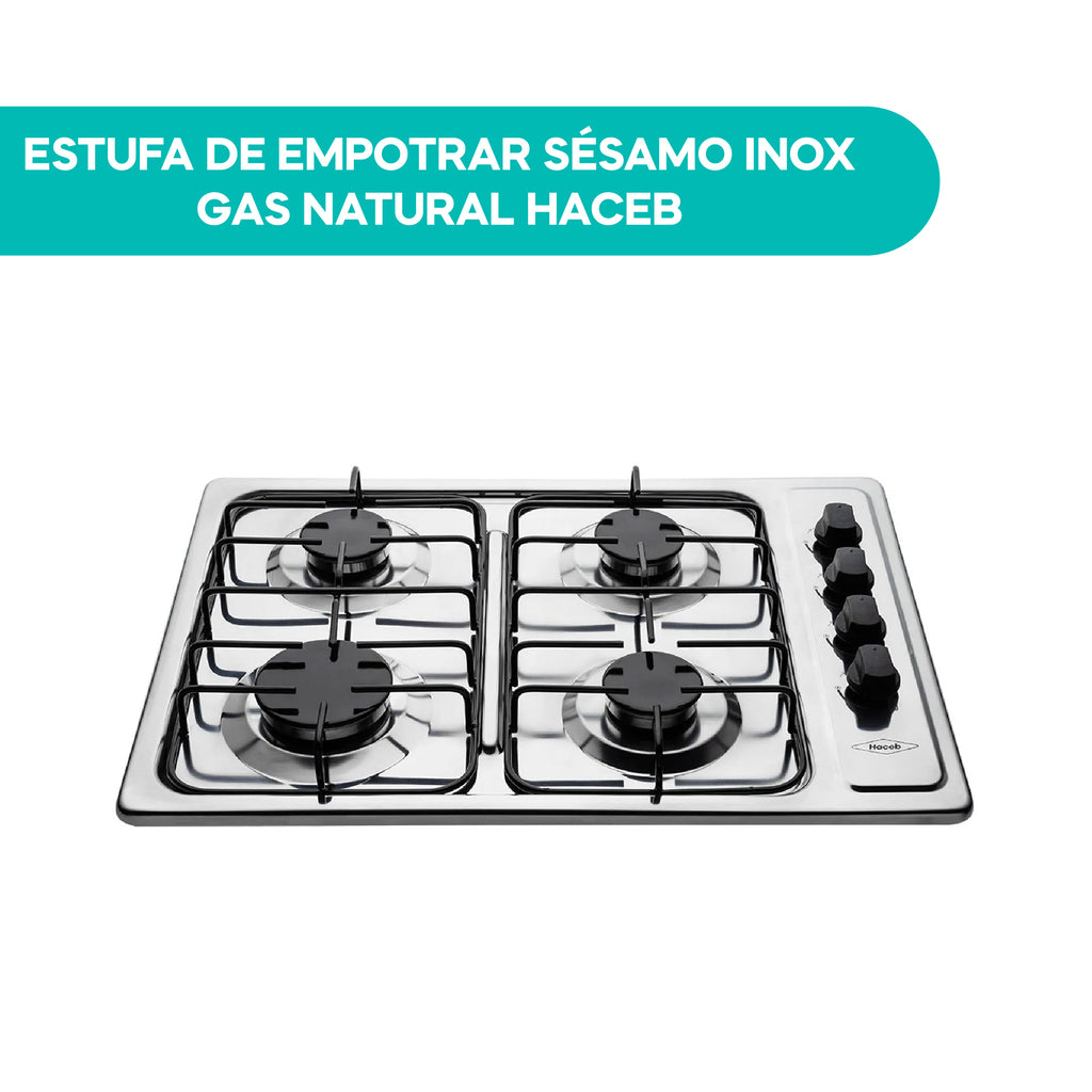 Estufa de Empotrar Sésamo Inox Gas Natural Haceb