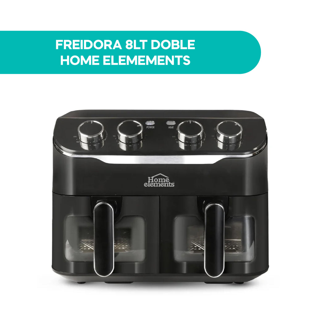 Freidora 8LT Doble Home Elements