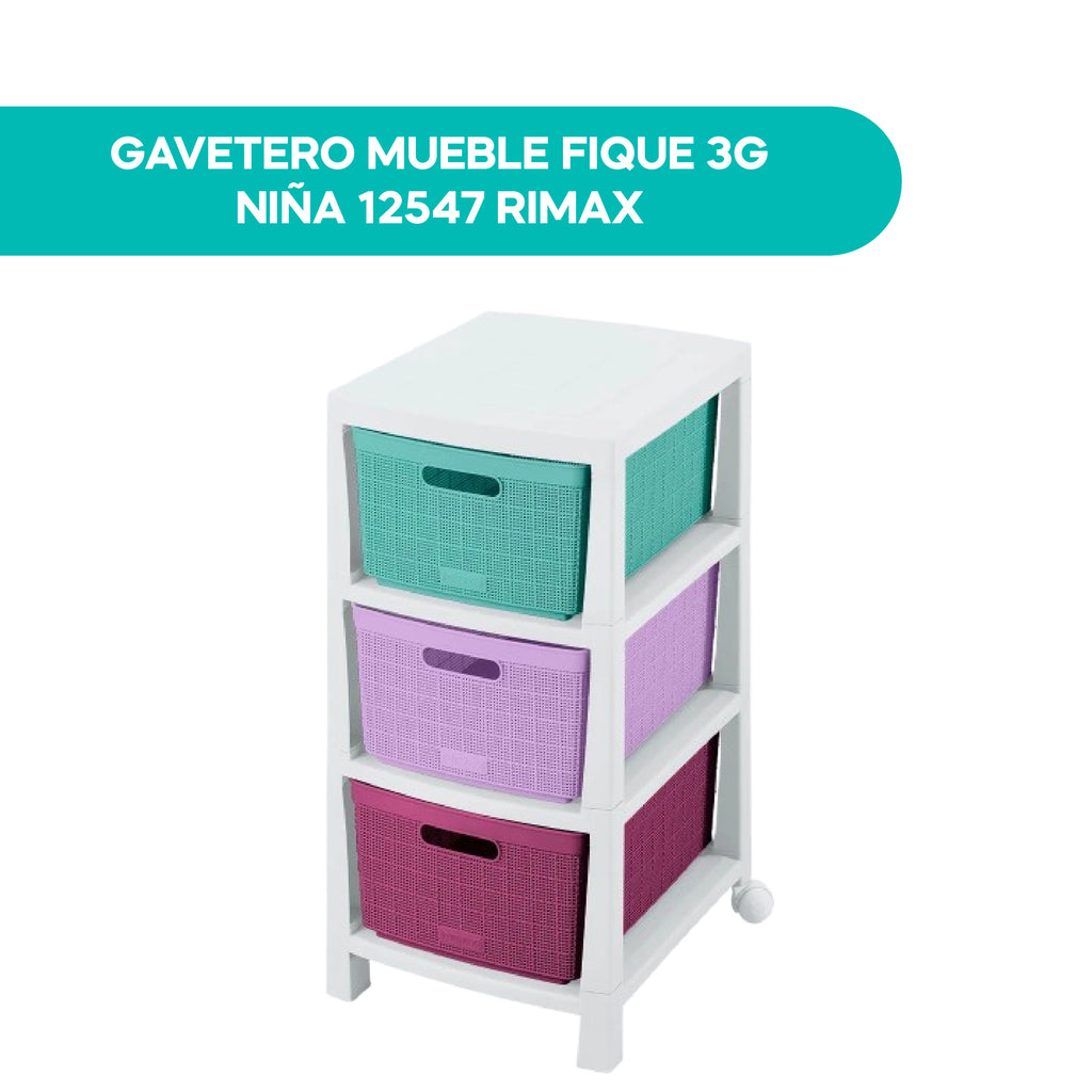 Gavetero Mueble Fique 3G Niña 12547 Rimax