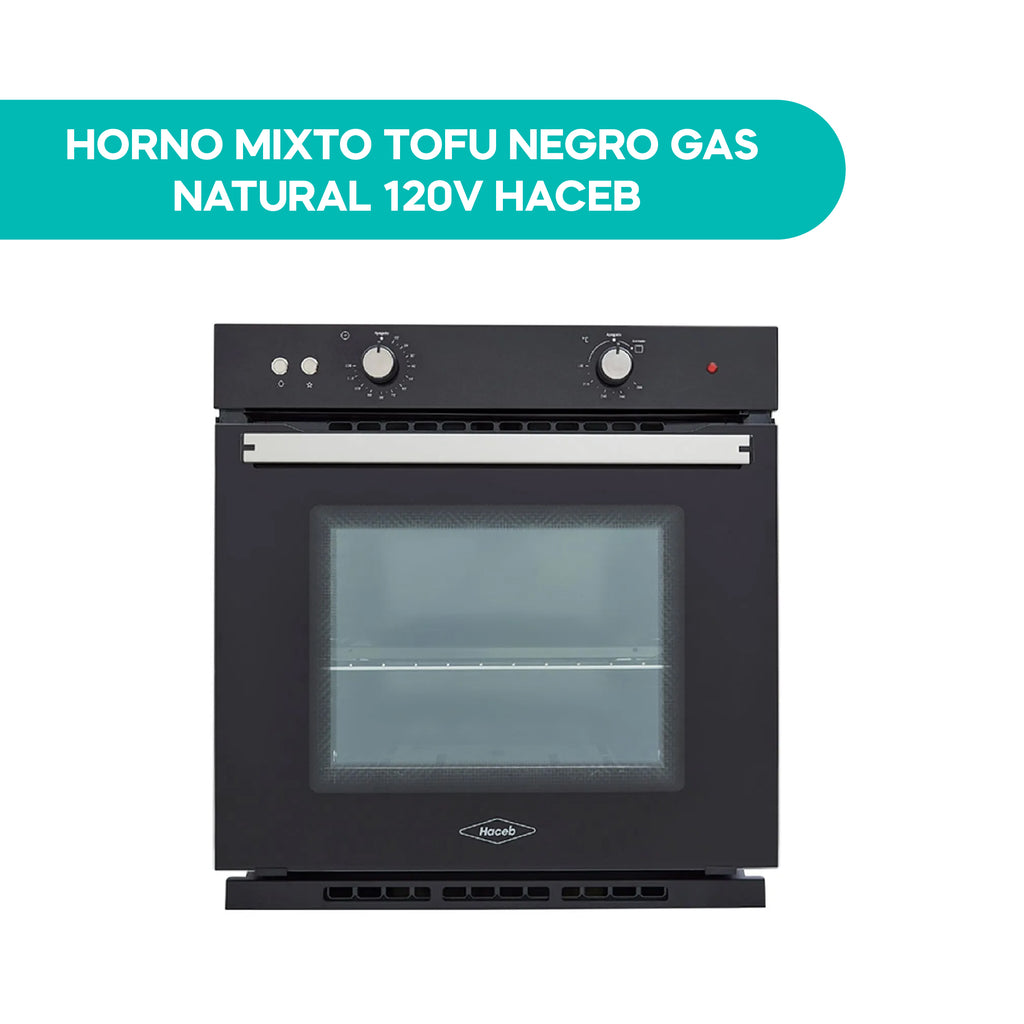 Horno Mixto Tofu Negro Gas Natural 120V Haceb