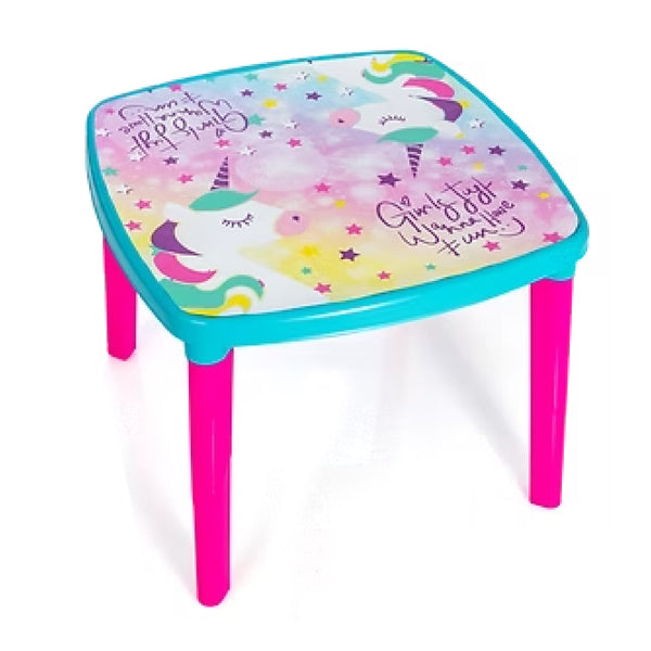 Mesa Infantil Aguamarina Unicornio Frente Armaty