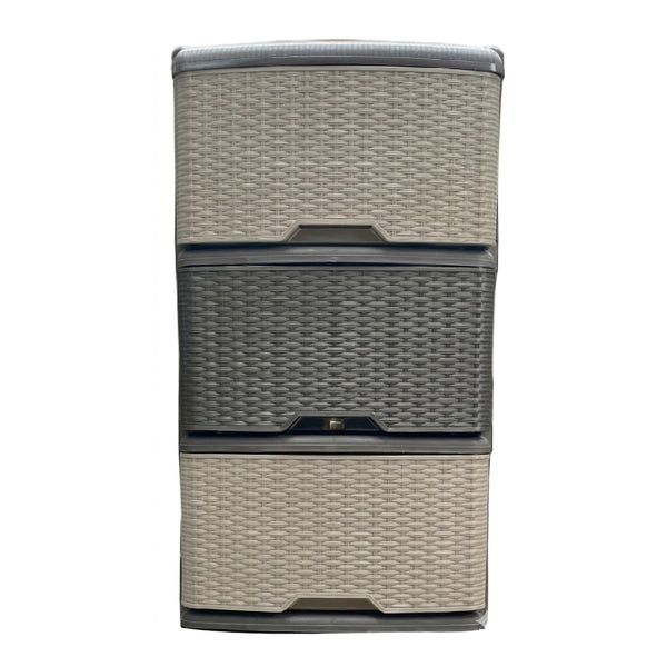 Mueble X3 14979 Wengue Avellana Ratan Frente Rimo