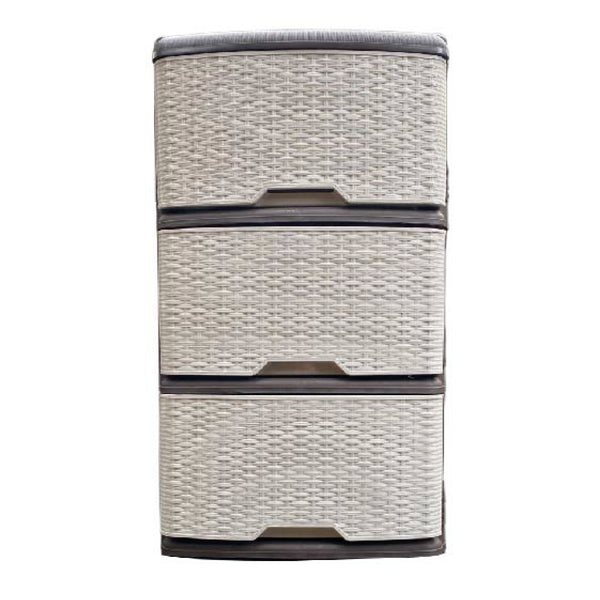 Mueble X3 14980 Wengue Gris Ratan Frente Rimo