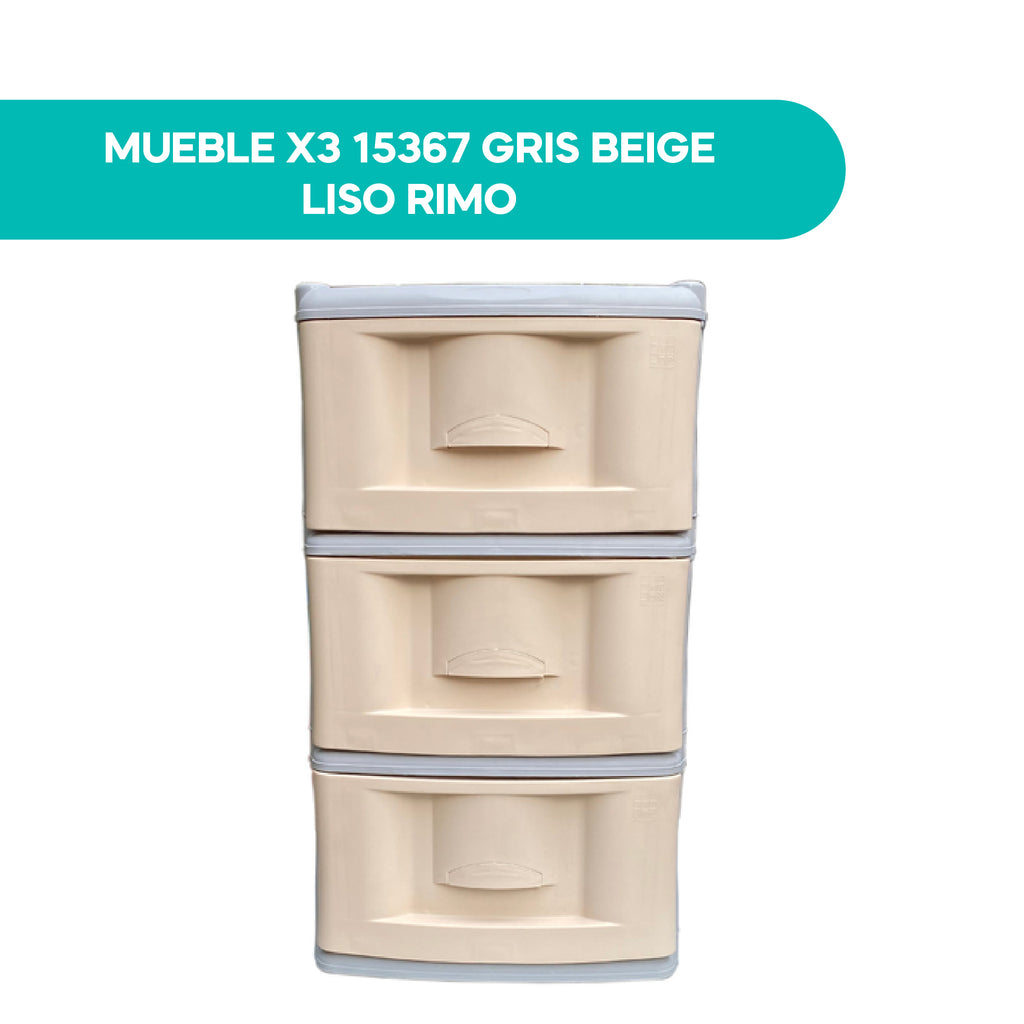 Mueble X3 15367 Gris Beige Liso Rimo