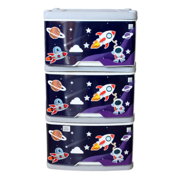 Mueble X3 15849 Astronautas Gris Frente Rimo