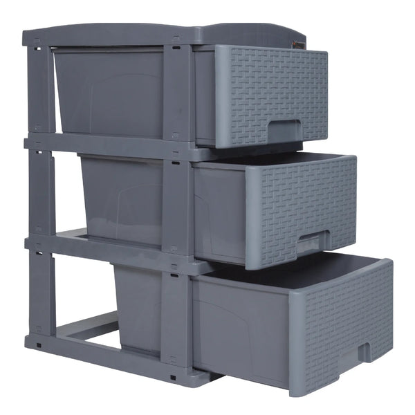 Mueble X3 778 Ratan Gris Perfil Colplast