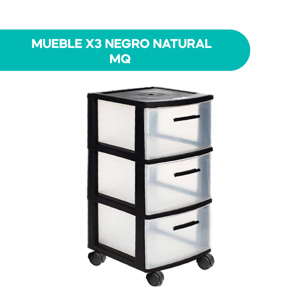 Mueble X3 Negro Natural MQ