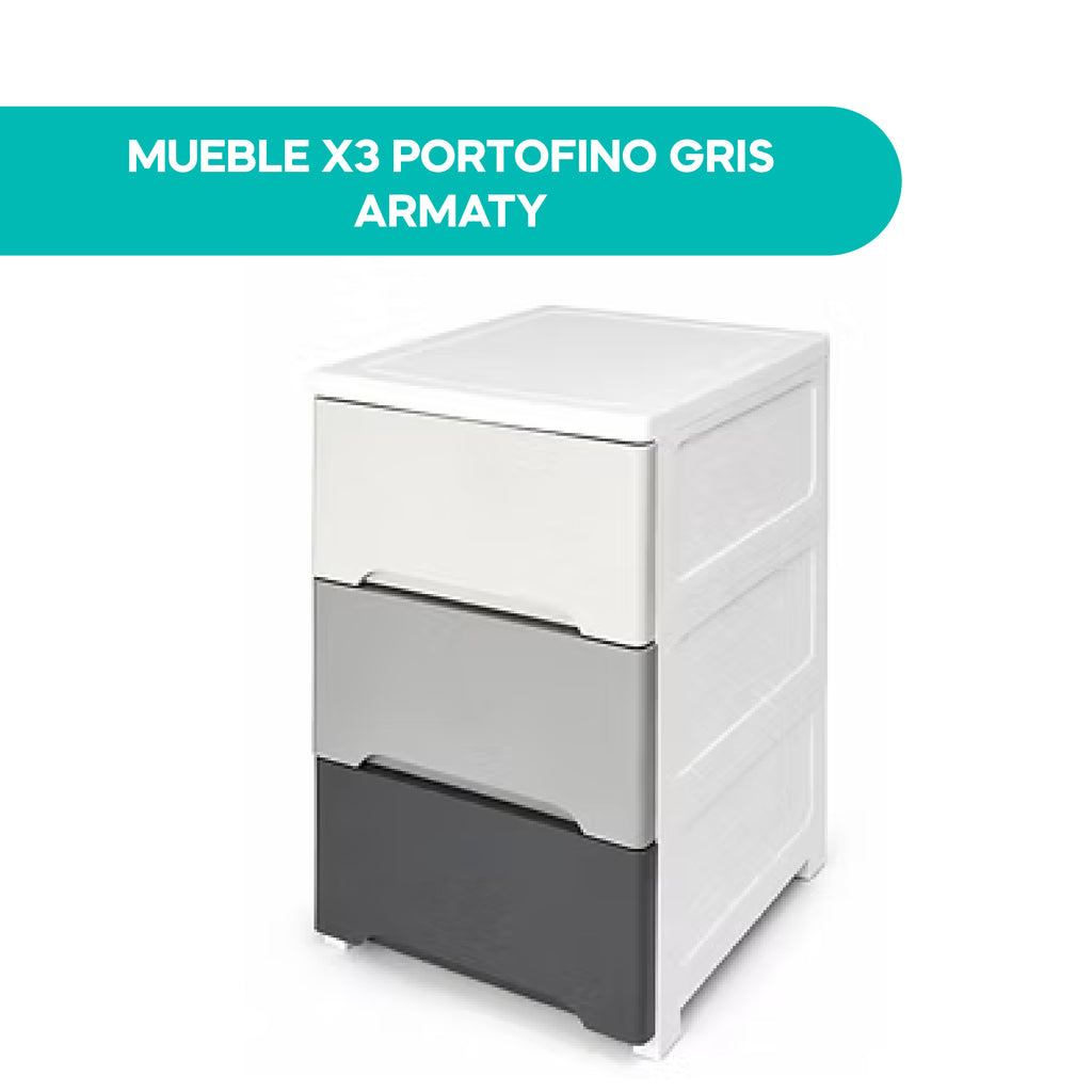 Mueble X3 Portofino Gris Armaty