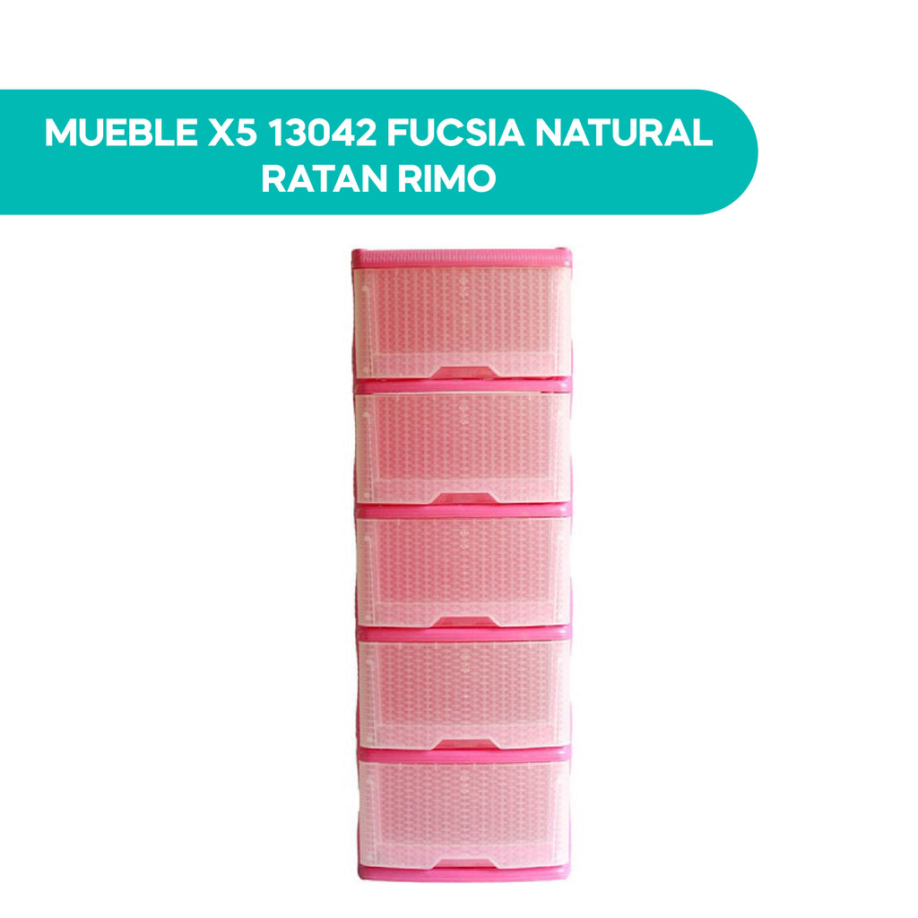 Mueble X5 13042 Fucsia Natural Ratan Rimo