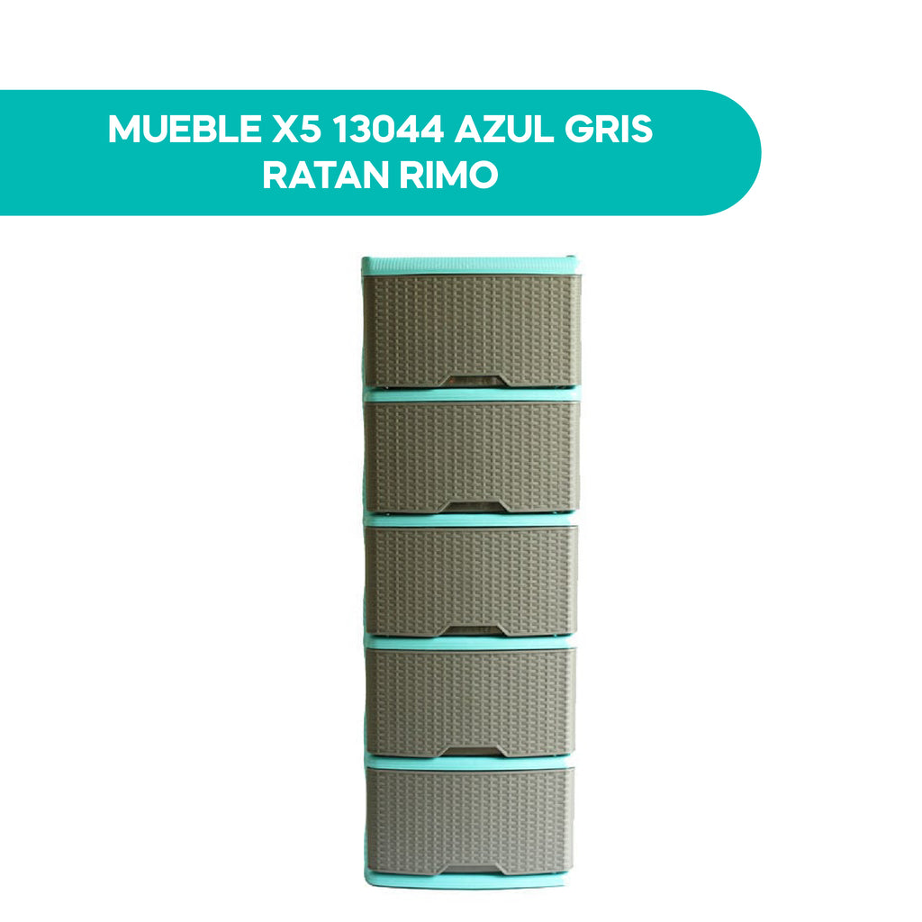 Mueble X5 13044 Azul Gris Ratan Rimo