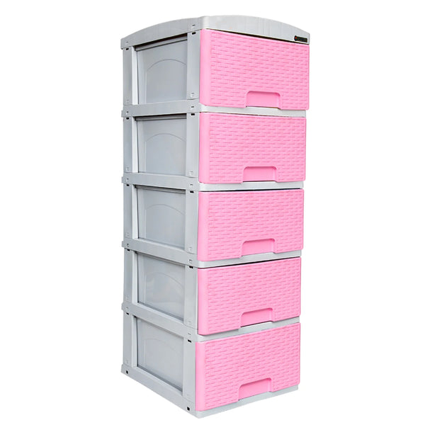 Mueble X5 1348 Ratan Rosa Gris Perfil Colplast
