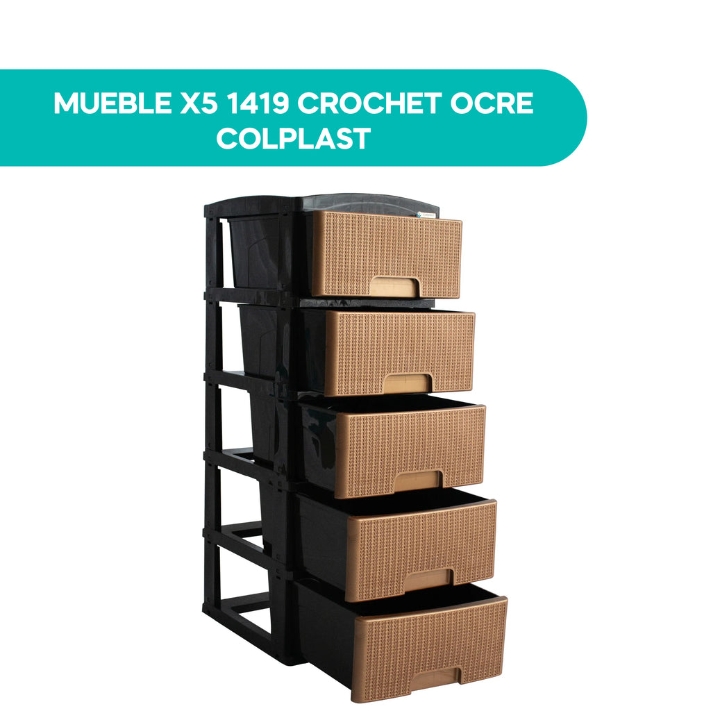 Mueble X5 1419 Crochet Ocre Colplast