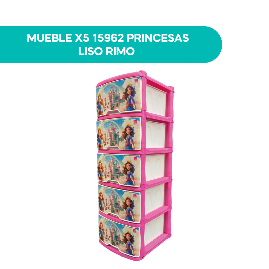 Mueble X5 15962 Princesas Liso Rimo