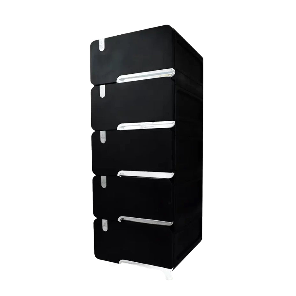 Mueble X5 Lujo Pequeño Negro Plata  Luxury Plast