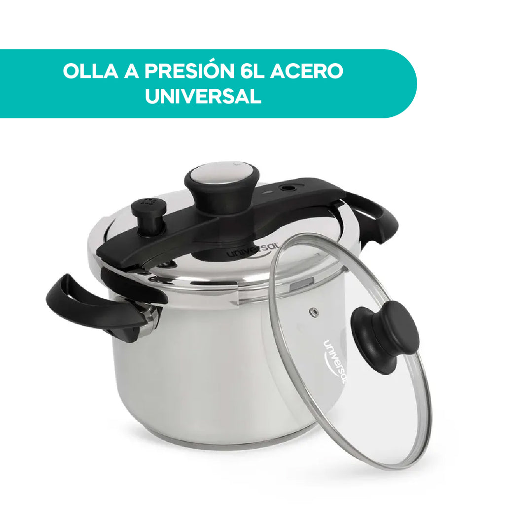 Olla A Presión 6L Acero Universal