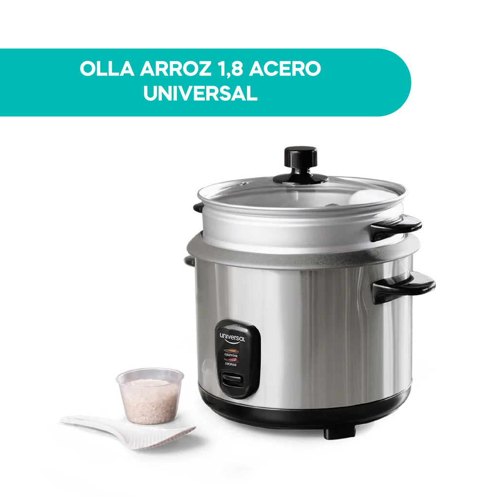 Olla Arroz 1,8 Acero Universal 