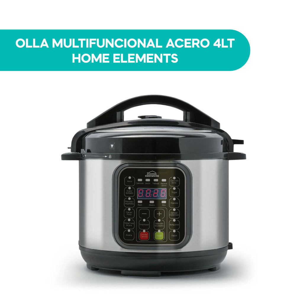Olla Multifuncional Acero 4L Home Elements