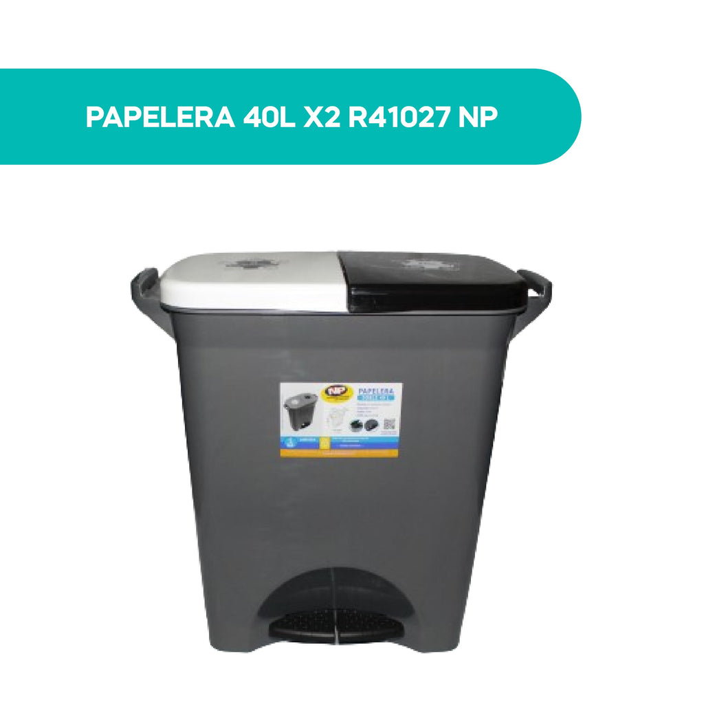 Papelera 40L X2 R41027 NP