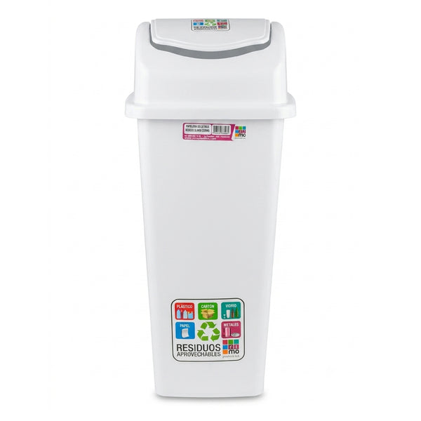 Papelera Ecológica 35L Blanca Rimo