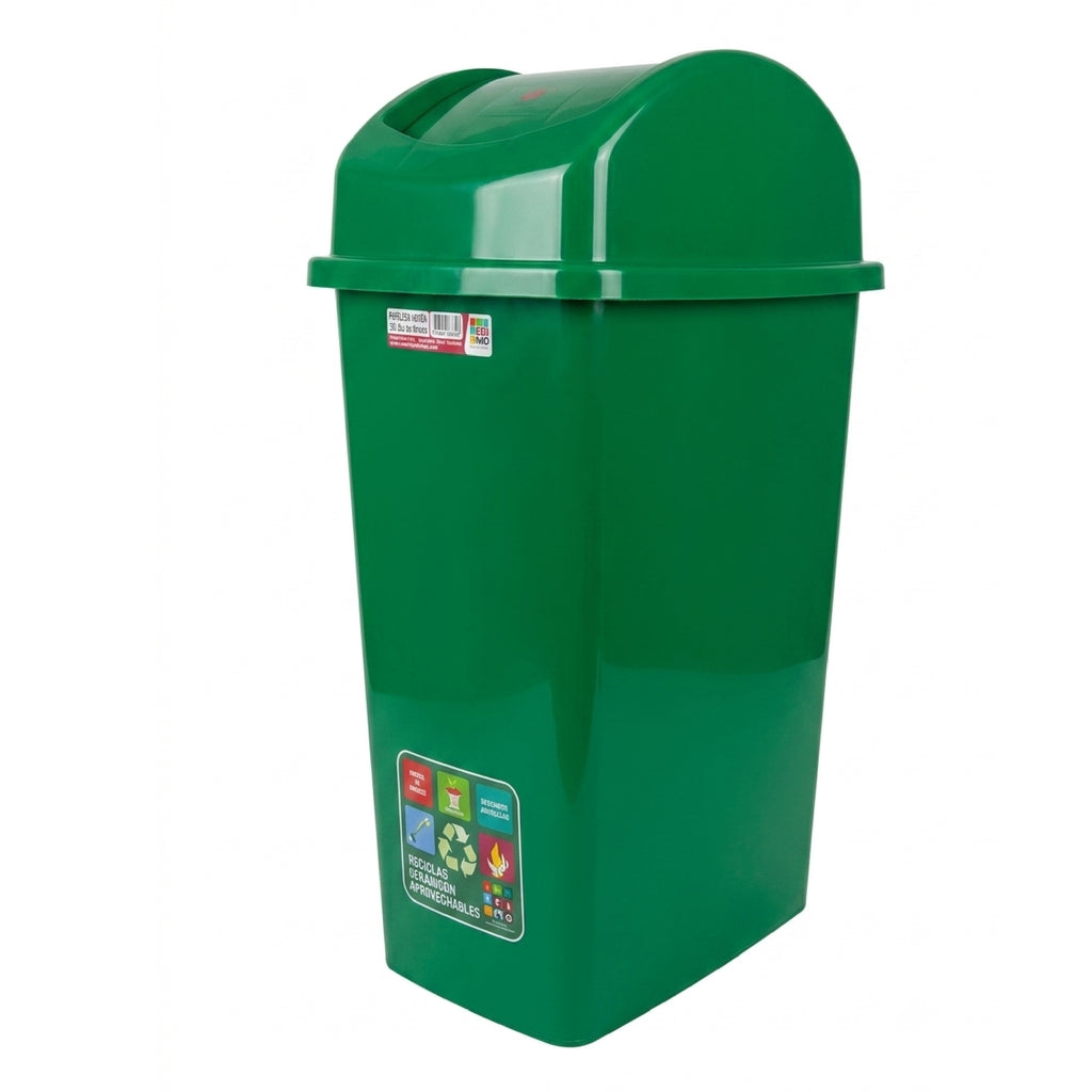 Papelera Ecológica 35L Verde Rimo