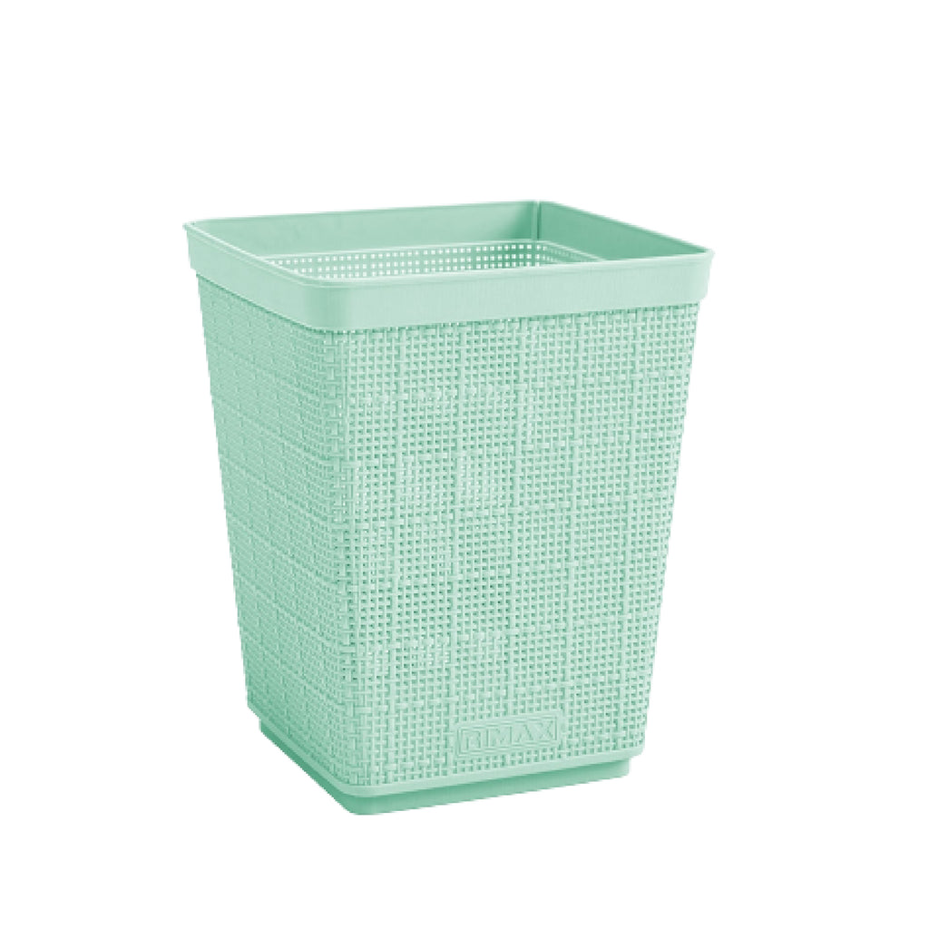 Papelera Fique 6L GR Menta Rimax