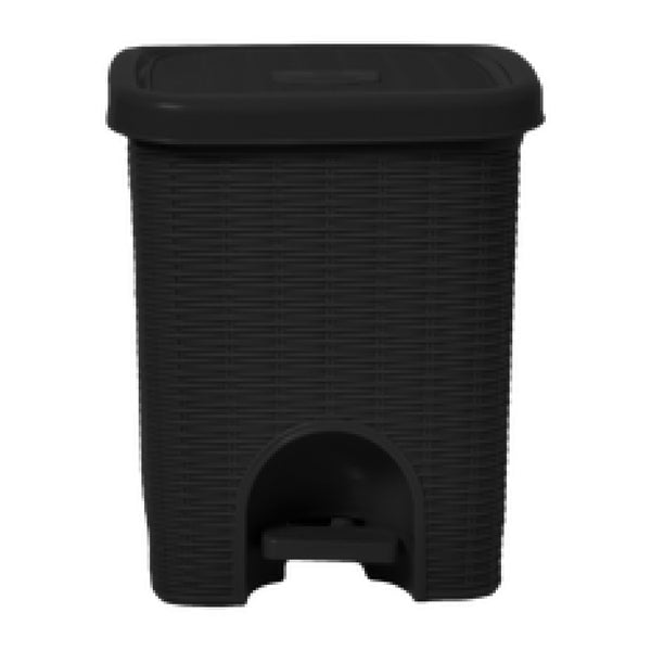 Papelera Mimbre 20L Negra Plastired