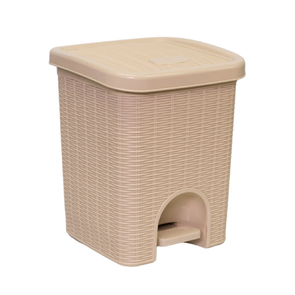 Papelera Mimbre 6L Beige Plastired